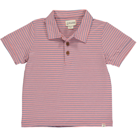 Flagstaff Polo - Pink/Royal Multi Stripe