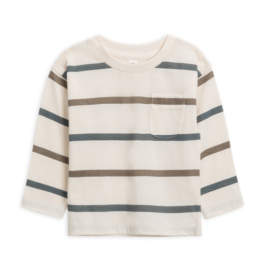 Reese Drop Shoulder Tee - Agave + Driftwood