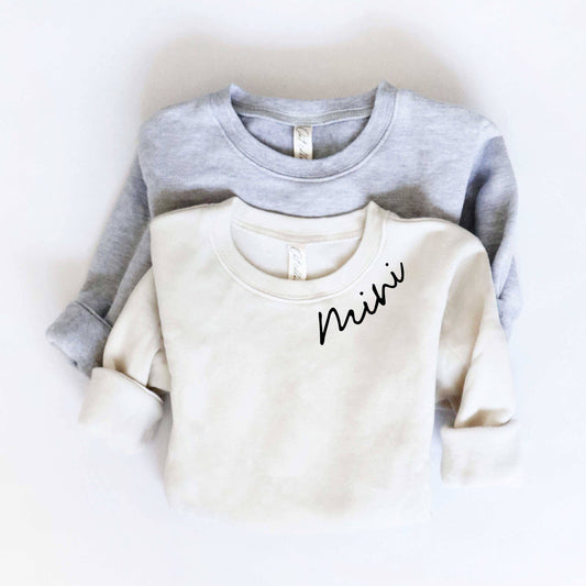 MINI Toddler Sweatshirt - Heather Dust