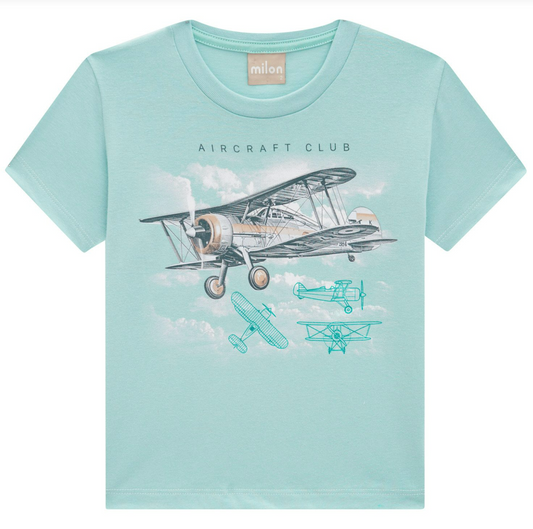 Boy's Jersey T-Shirt - Airplanes