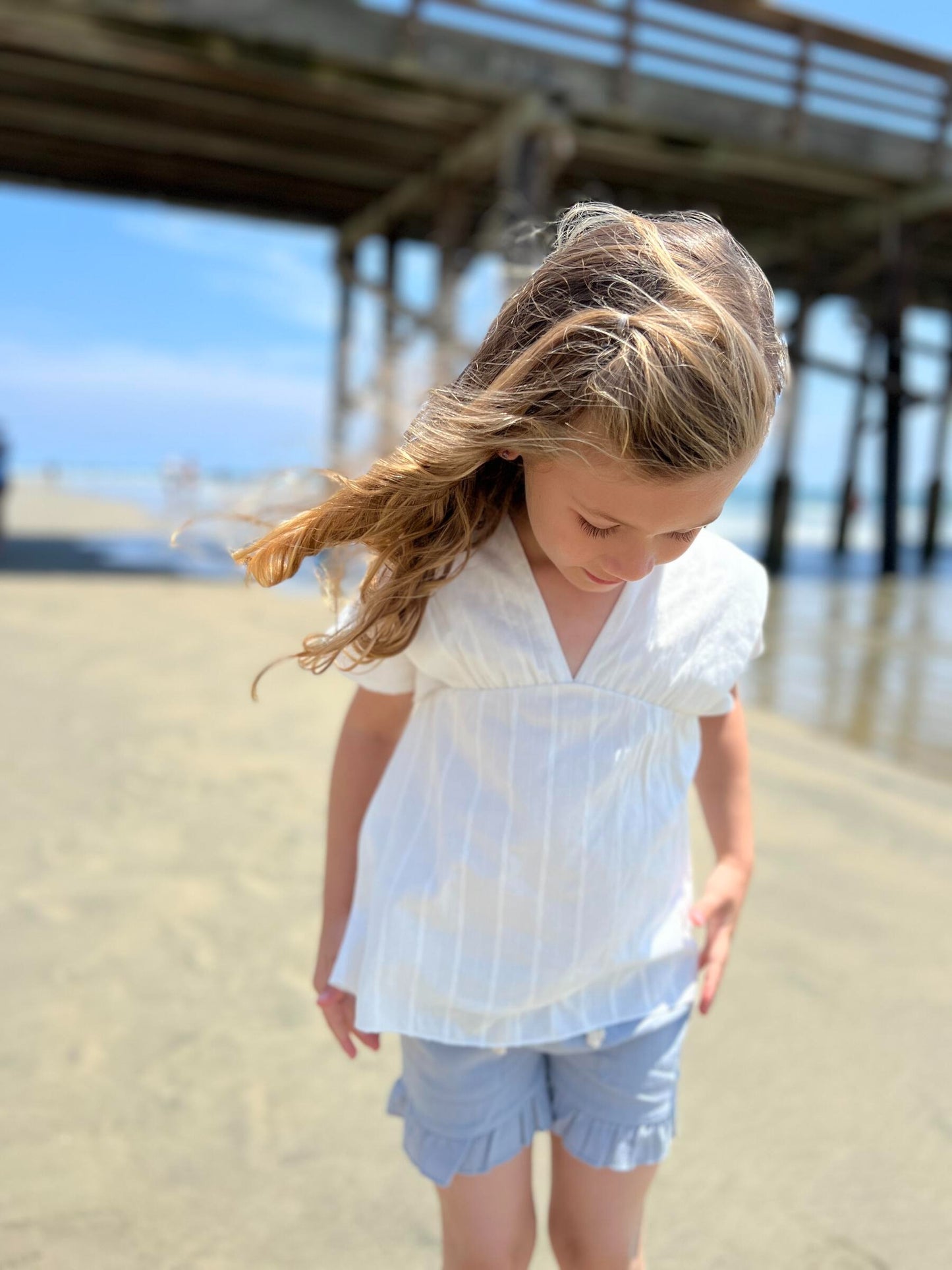 SADIE Blouse - Ivory Stitch