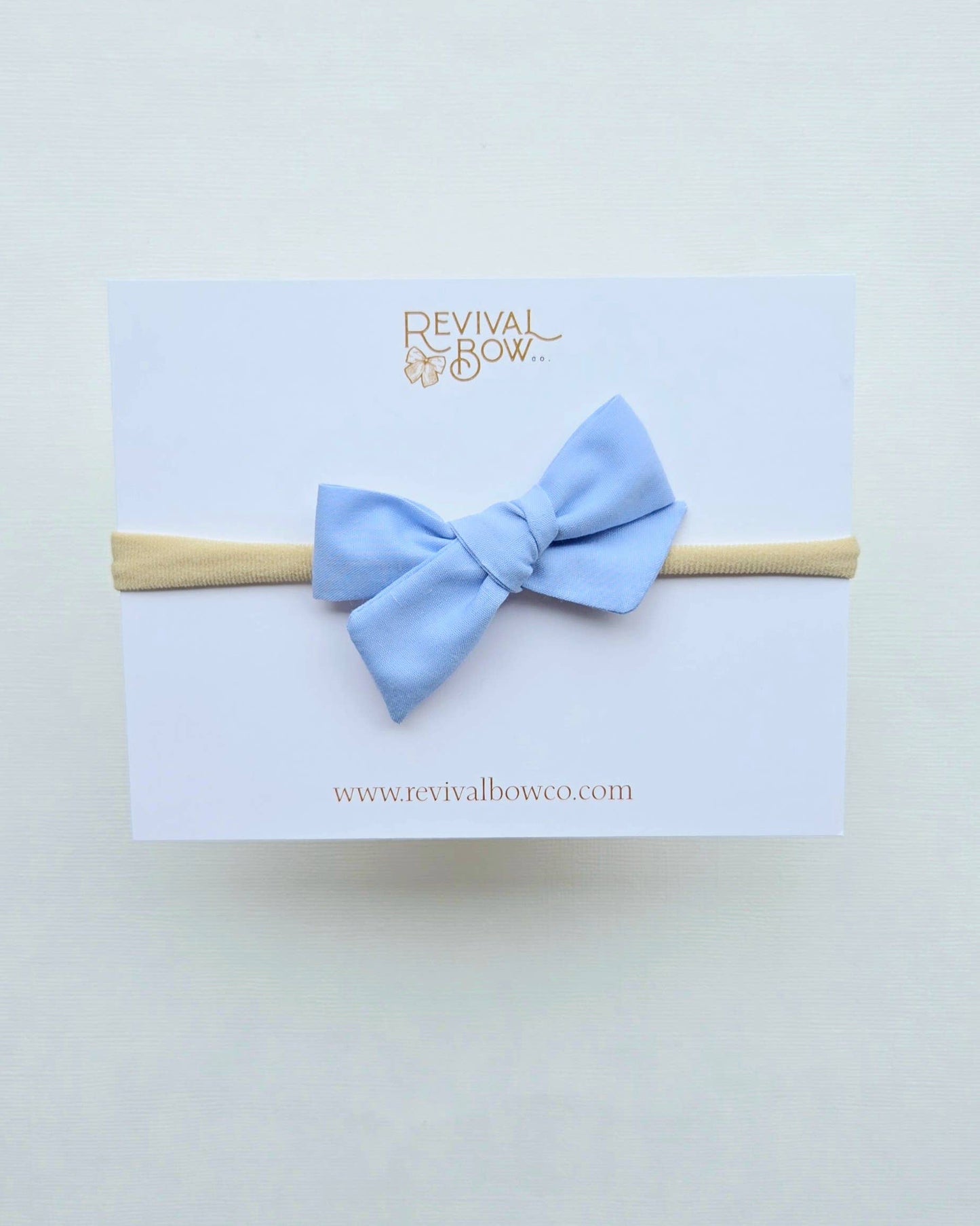 Mini Pinwheel Bow - Periwinkle Blue, Headband