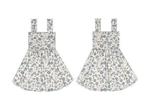 Bamboo Twirl Dress - Vintage Floral