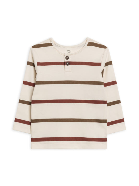 Reef Henley Crew Neck Tee - Max Stripe