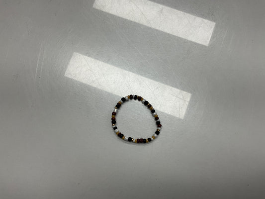 Toddler black and gold bracelet
