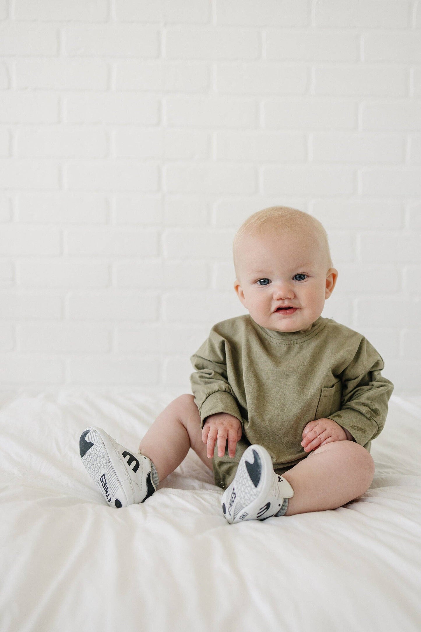 Oversized Pocket Tee Romper - Olive