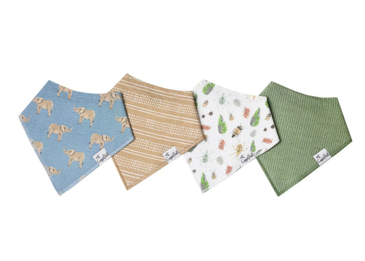 Peanut Baby Bandana Bib Set (4-pack)