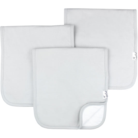 Grey Basics Burp Cloth Set (3-Pack)