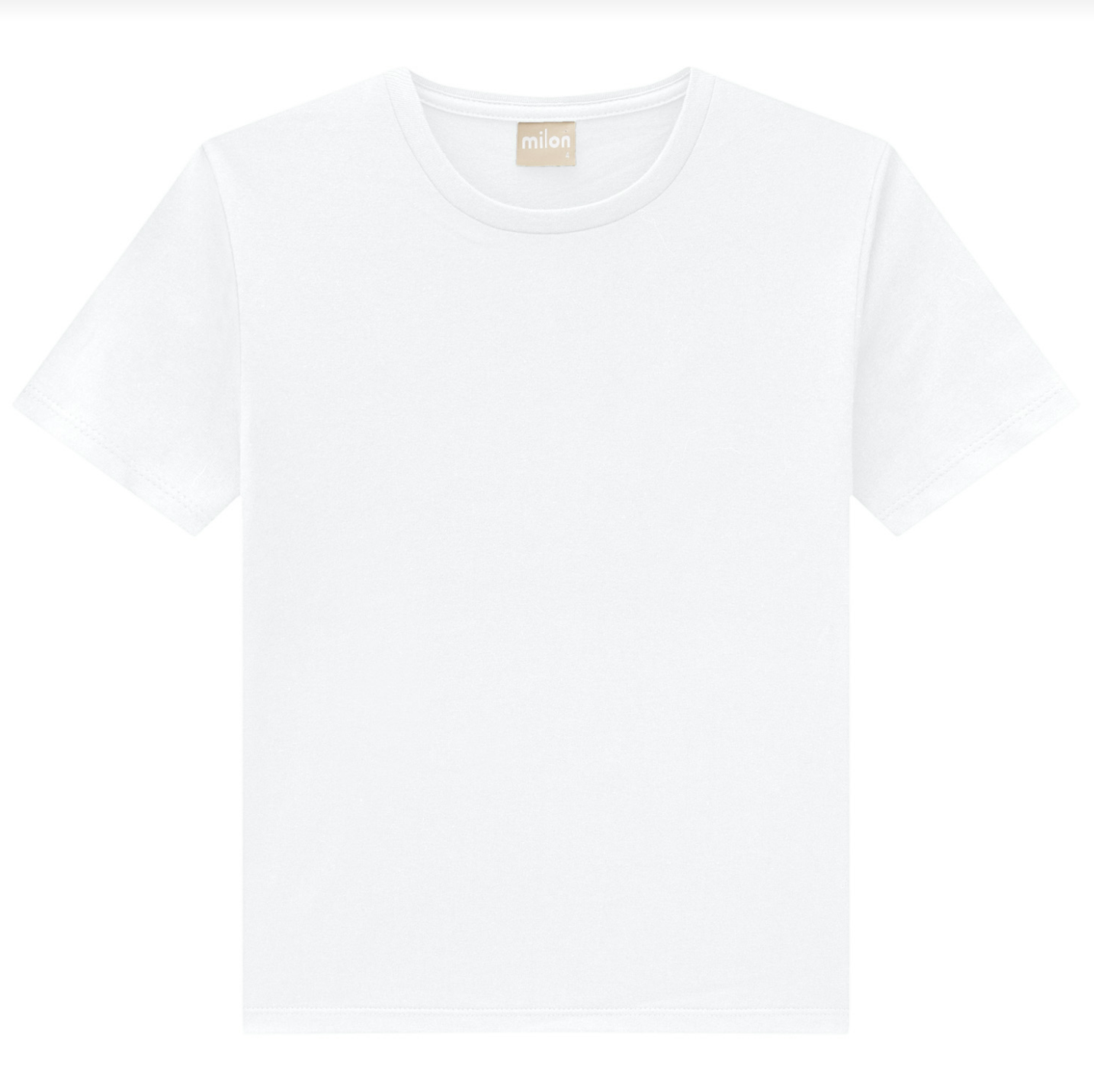 Boy's Jersey T-Shirt - Solid White