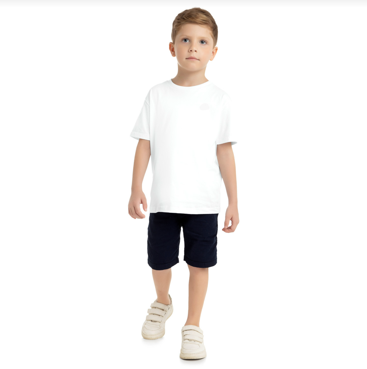 Boy's Jersey T-Shirt - Solid White