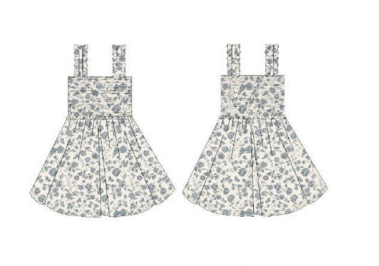 Bamboo Twirl Dress - Vintage Floral