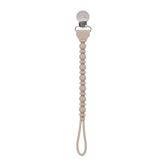 Sweetie Strap™ Silicone Pacifier Clip - Toast