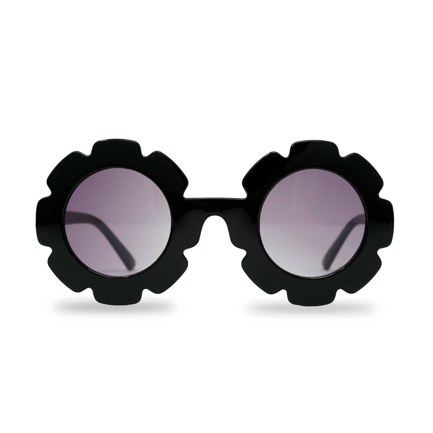 Kids Sunglasses - Black (Flower Shaped)