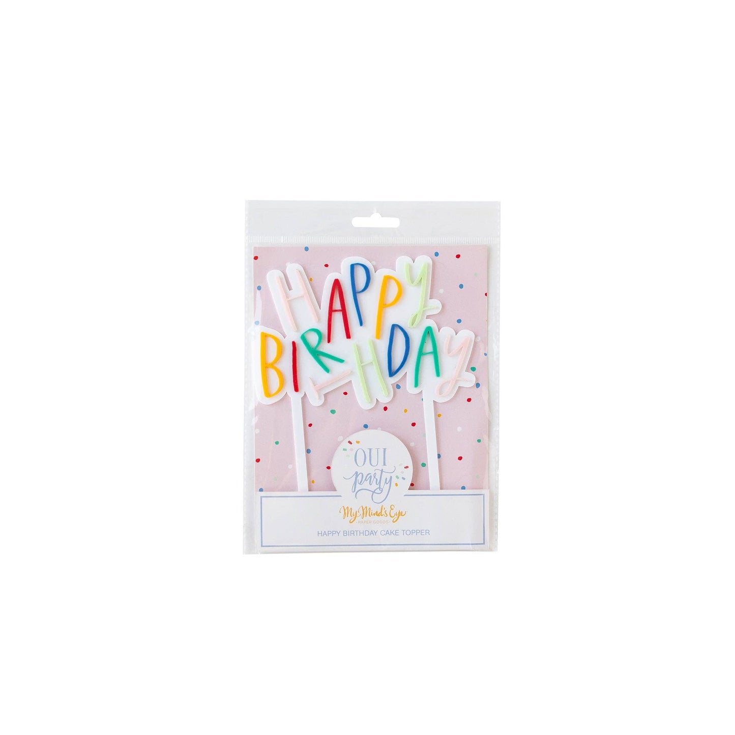 Party Birthday Acrylic Cake Topper